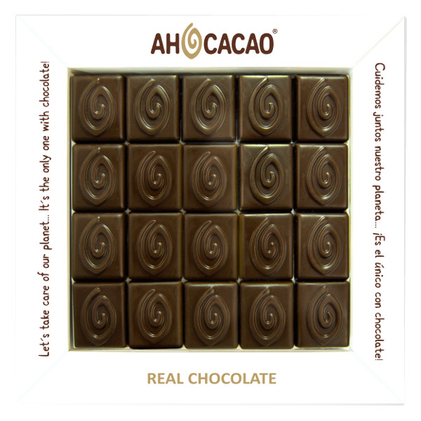 Chocolate oscuro 72% cacao, caja de regalo 150g
