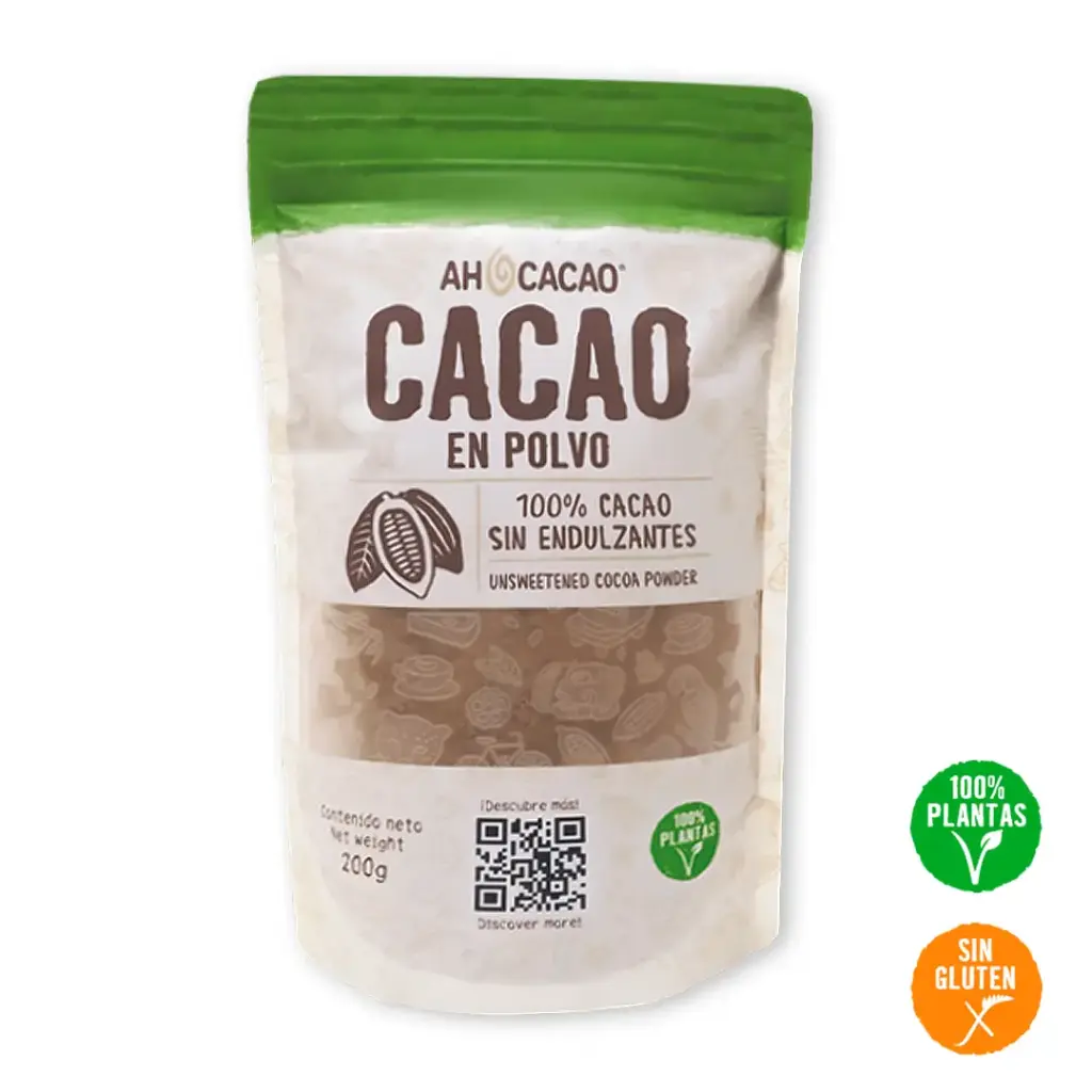 Cacao en polvo (alcalino), bolsa 200g