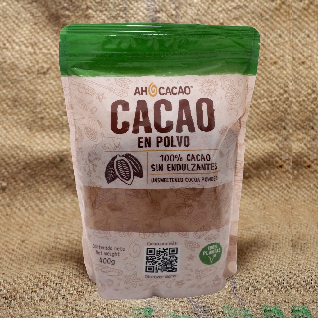 Cacao en polvo (alcalino), bolsa 400g