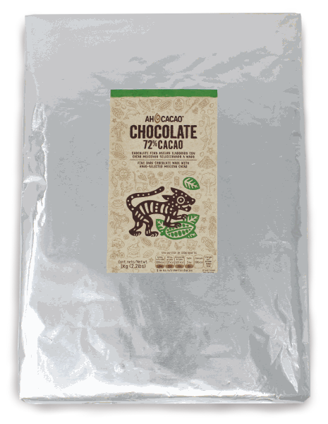 72% cacao dark chocolate slab, 1kg
