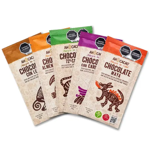 [5barras75g] Paquete 5 barras de chocolate 75g