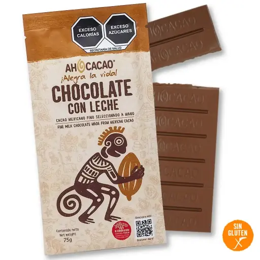 [7503021333476] Chocolate con leche, barra 75g
